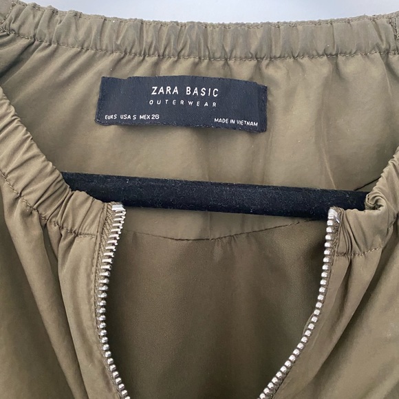 Army Green / Khaki Bomber Jacket - Picture 3 of 4